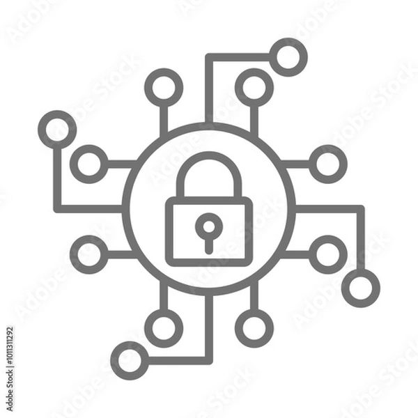 Fototapeta Online Security icon Design