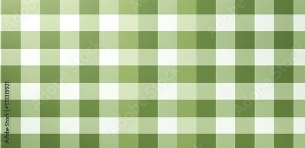 Obraz Green and White Checkered Pattern