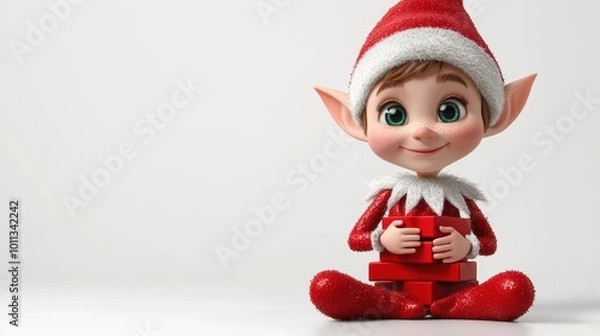 Obraz Elf with Presents