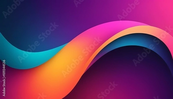 Fototapeta abstract colorful wave background