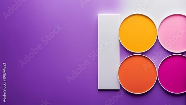 Obraz easter eggs on purple background