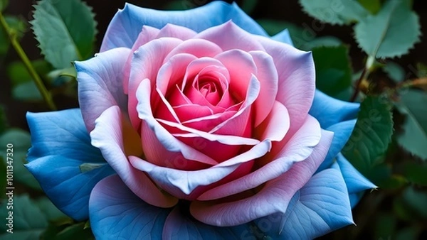 Obraz pink rose with droplets