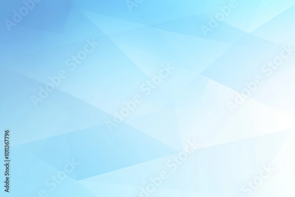 Fototapeta 水色の背景、シンプル、幾何学模様、ポリゴン、ビジネス