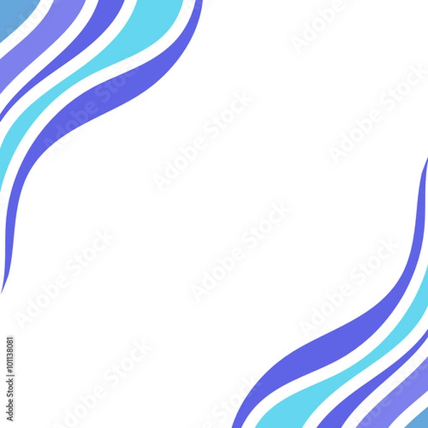 Fototapeta Wave Frame/Border