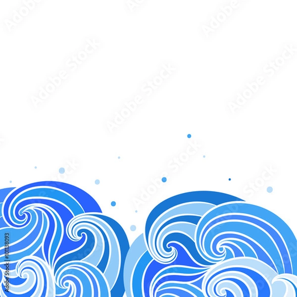 Fototapeta Wave Frame/Border