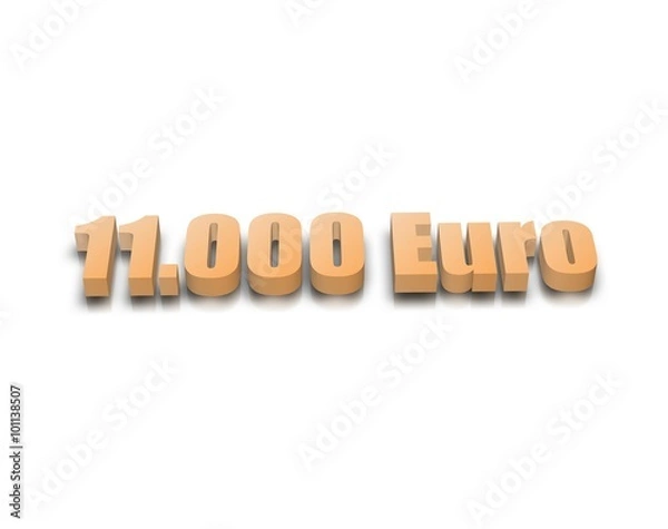 Obraz 11.000 Euro 3D wort