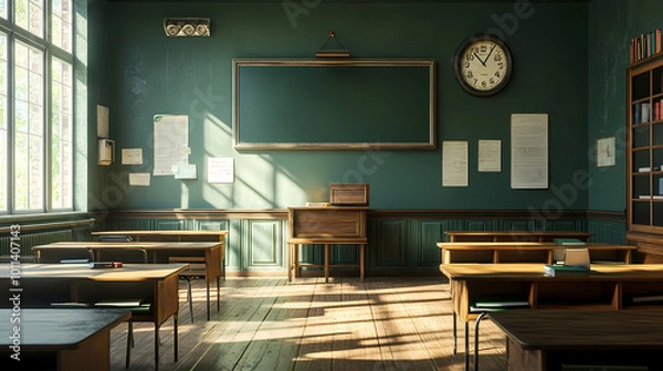 Fototapeta Interior of a class room