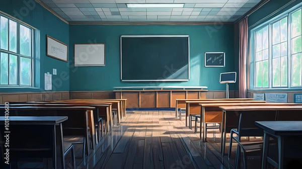 Fototapeta Interior of a class room