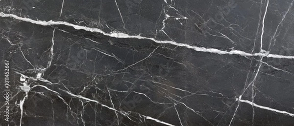 Fototapeta A black and white photo of a marble floor with a white line running through it