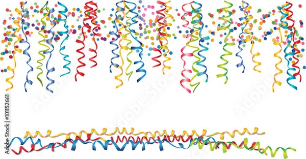Obraz Luftschlangen - Party - Karneval 8