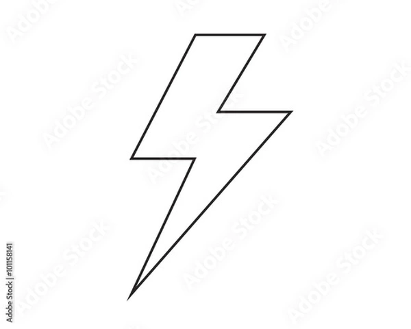 Fototapeta Line icon storm. Vector illustration.