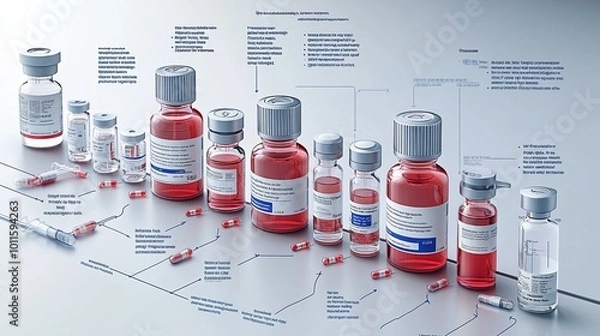 Obraz an A diagram showing the process of administering medications via different routes, including oral, IV, and topical.