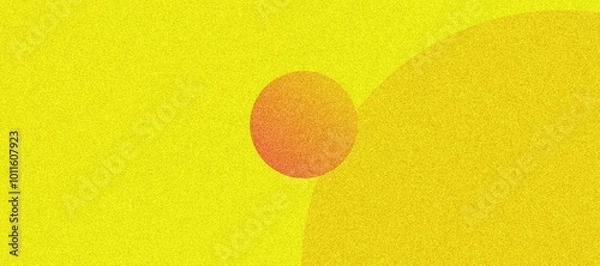 Fototapeta Tropical Abstract Background with Gradient Spheres and Grain Effect