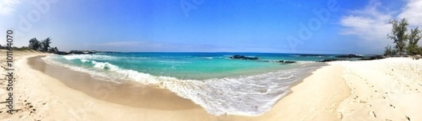 Obraz empty tropical beach panorama