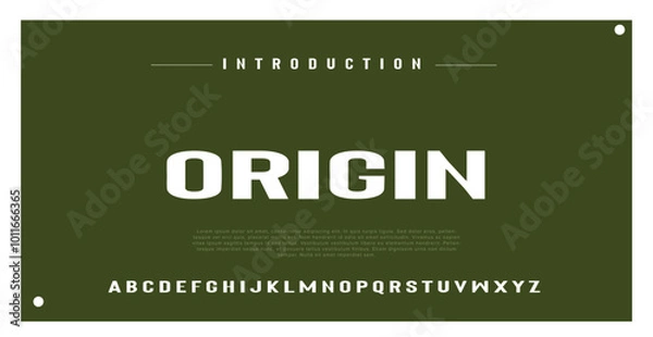 Fototapeta Abstract digital modern alphabet fonts. Typography technology electronic dance music future creative font. vector illustration