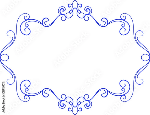 Obraz classic vintage carved ornament element design