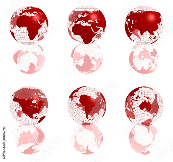 Obraz red globe collection