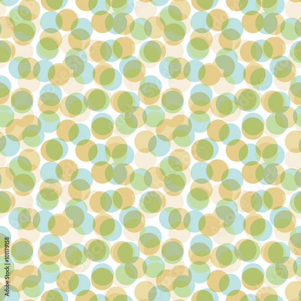 Fototapeta Seamless pattern random circles. ランダム円形のパターン