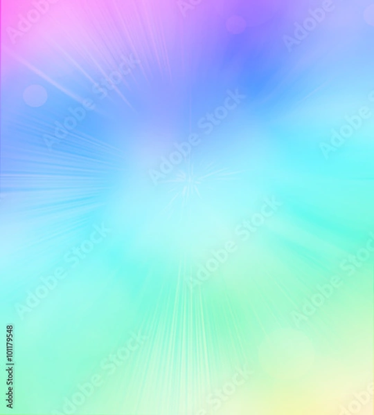 Fototapeta Colorful abstract background with circles of light