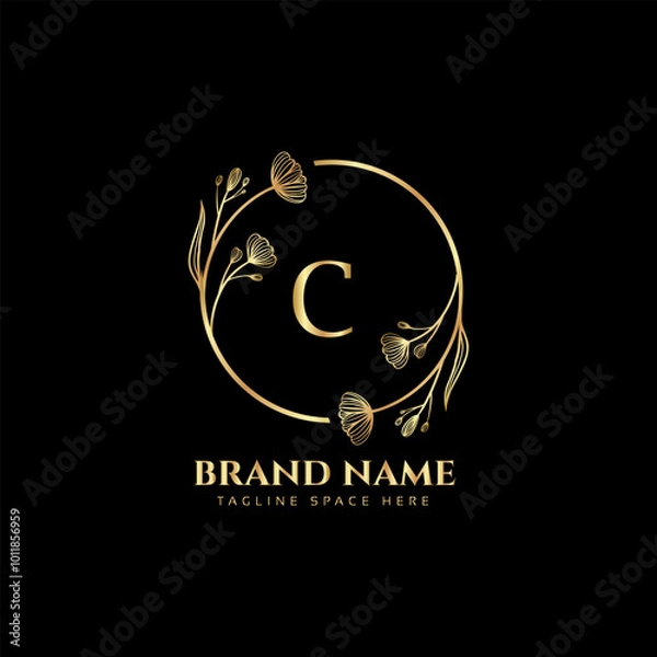 Obraz creative initial latter logo design with modern business vector template creative isolated monogram logo design 

