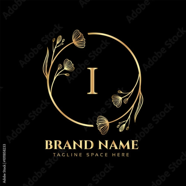 Fototapeta creative initial latter logo design with modern business vector template creative isolated monogram logo design 

