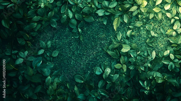 Obraz Green Leaves Background Image
