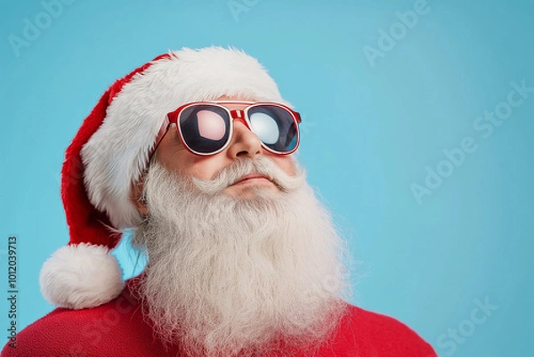 Obraz santa claus in sunglasses
