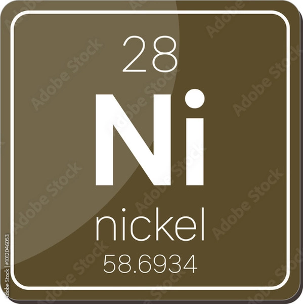 Obraz 중금속 원소기호 원자 주기율표 아이콘 일러스트 벡터 이미지