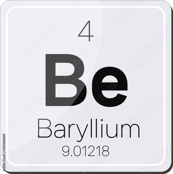 Obraz 중금속 원소기호 원자 주기율표 아이콘 일러스트 벡터 이미지