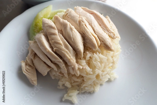 Obraz Hainanese chicken rice