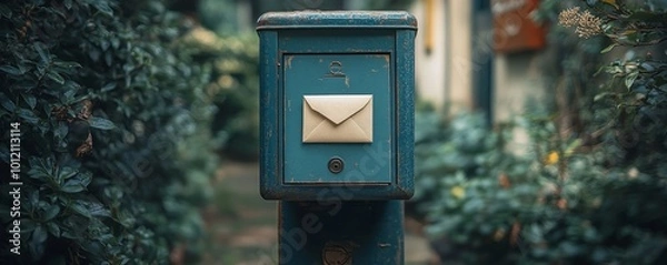 Fototapeta Letter In Envelope Or Document In Mailbox, Generative AI