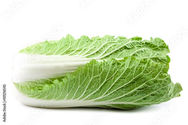Fototapeta Chinese cabbage on a white background.