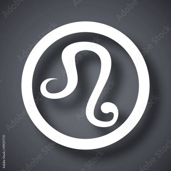 Obraz Vector Zodiac sign Leo