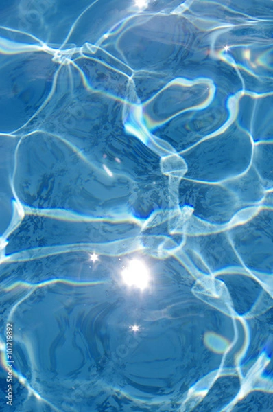 Obraz ripples in blue pool water background 