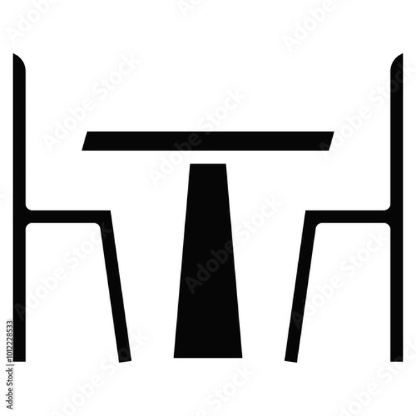 Obraz Dinner Table Vector Icons