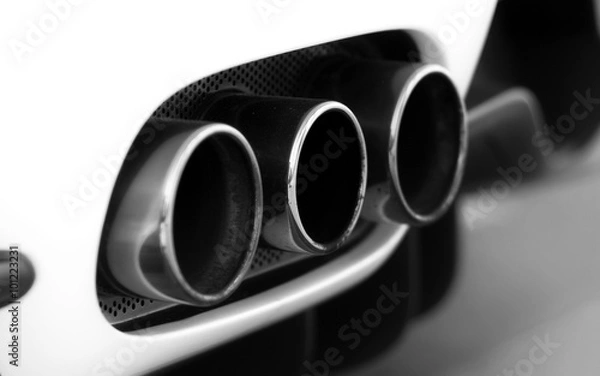 Obraz Auspuff eines Sportwagens