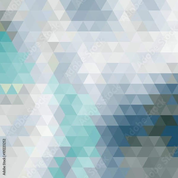 Fototapeta Abstract geometrical multicolored background consisting of triangular elements. Vector illustration.