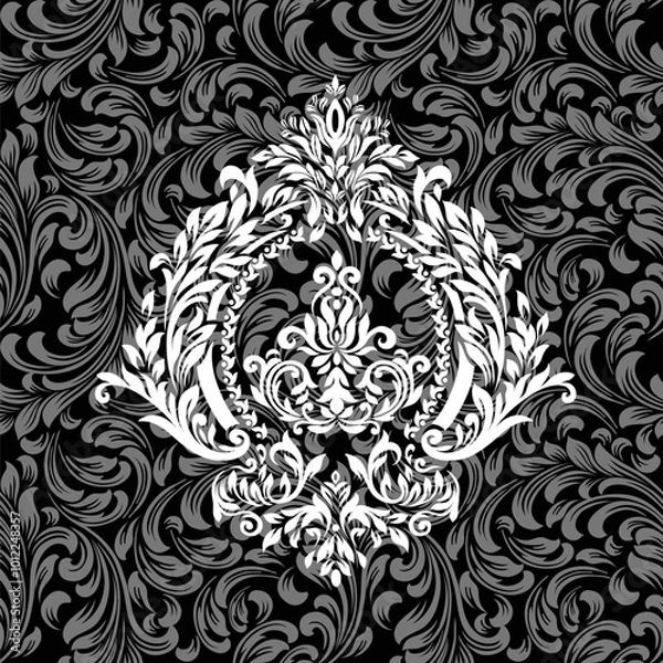 Obraz Damask Graphic Ornament Floral Design