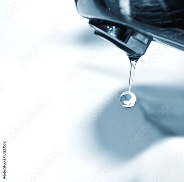 Fototapeta dripping faucet