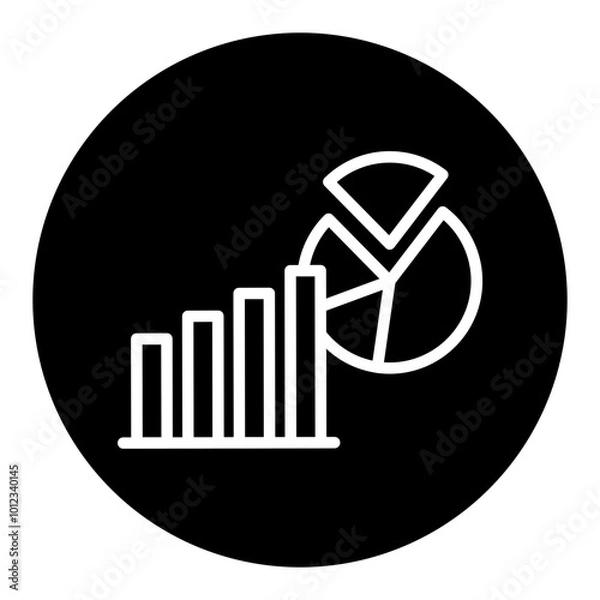 Fototapeta Market Statistics Vector Icons