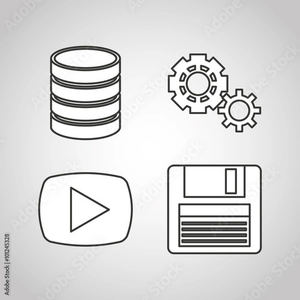 Fototapeta web hosting design