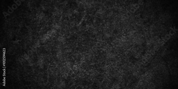 Fototapeta Dark Black background texture, old vintage charcoal black backdrop paper with watercolor. Abstract background with black wall surface, black stucco texture. Black gray satin dark texture luxurious.