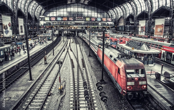 Fototapeta Stacja kolejowa