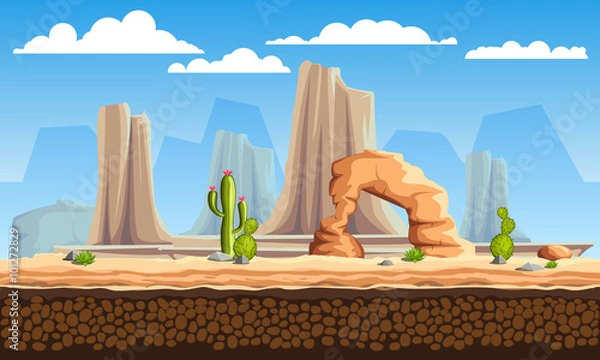 Fototapeta Wild west landscape