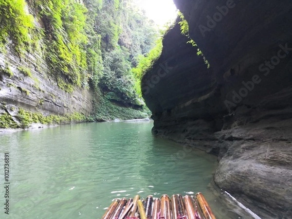 Fototapeta waterfall on the river