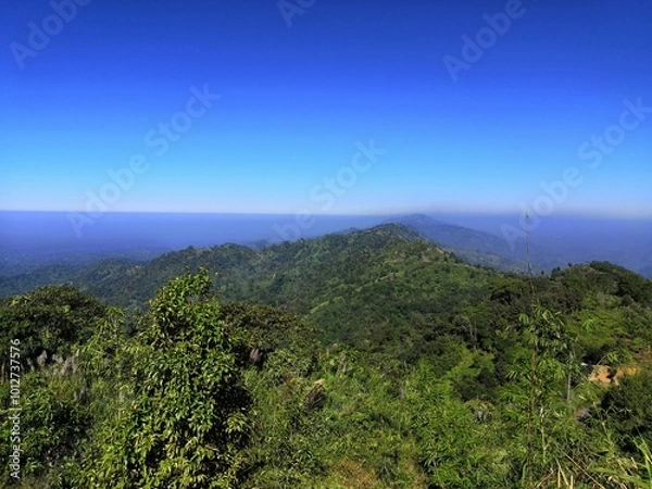 Fototapeta landscape with mountains