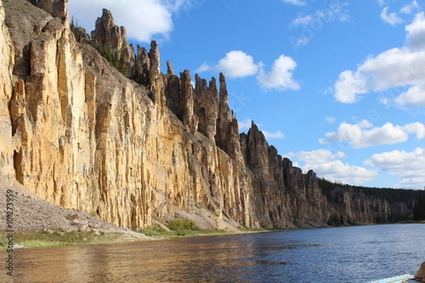 Obraz Таежная река