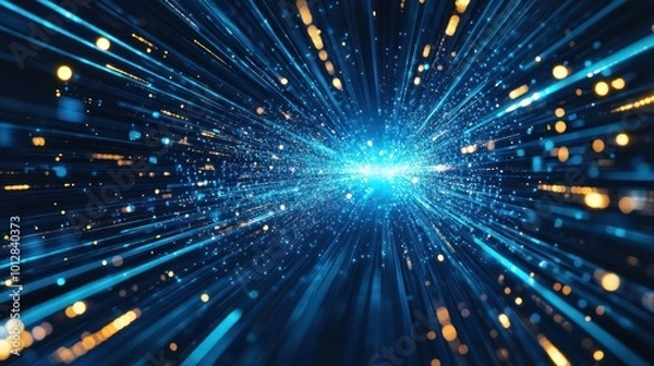 Fototapeta abstract technology background of high speed global data transfer