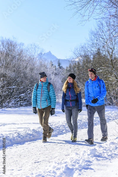Obraz winterliche Wanderung im Ostallgäu