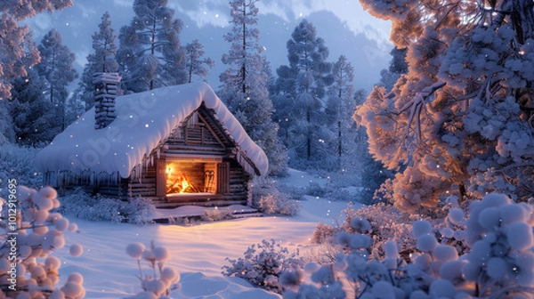 Obraz house in the mountains